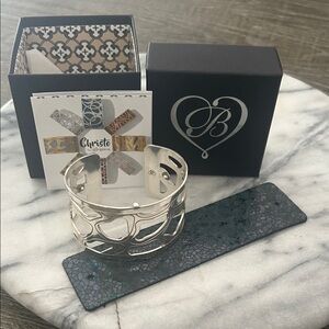 Brighton Christo Silver Cuff Bracelet